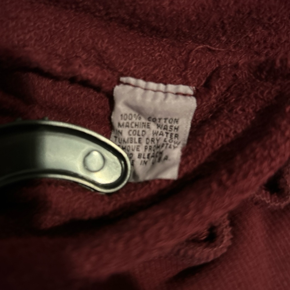 Burgundy Holiday Sweatshirt with Festive Retro Design - Picture 5 of 6